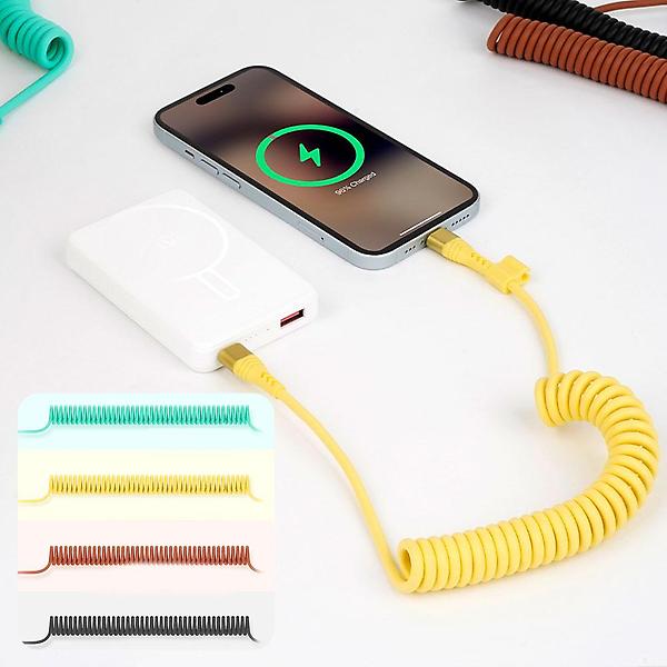  스마텍 C타입 USB 초고속 충전 스프링 케이블 4색 STCB-S1