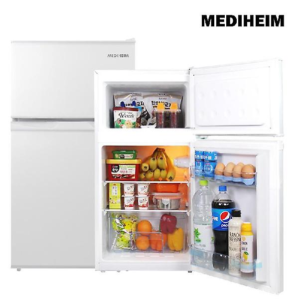   메디하임 85리터 컴프레셔3년무상AS 냉장고 MHR-95GR 화이트/실버 원룸 사무실 소형 미니