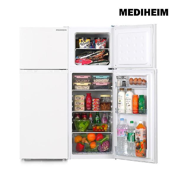   메디하임 냉장고 MHR-138GR 화이트/실버 소형 원룸 사무실 미니 가정용 컴프레셔3년무료AS