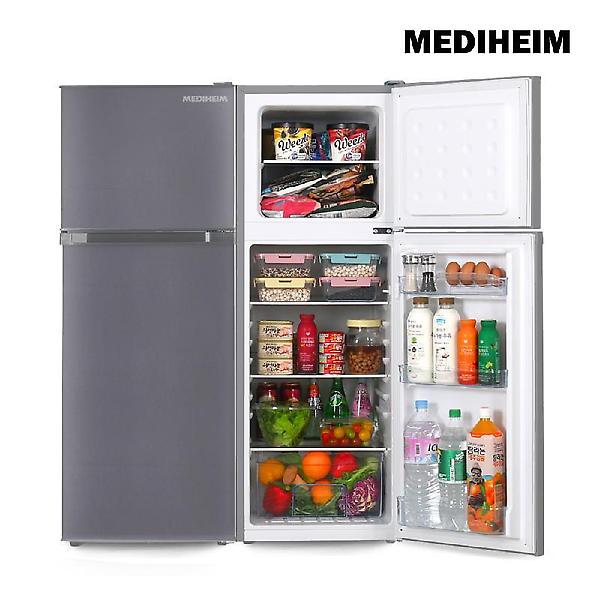   메디하임 냉장고 MHR-138GR 화이트/실버 소형 원룸 사무실 미니 가정용 컴프레셔3년무료AS