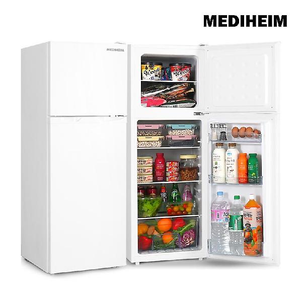   메디하임 냉장고 MHR-138GR 화이트/실버 소형 원룸 사무실 미니 가정용 컴프레셔3년무료AS
