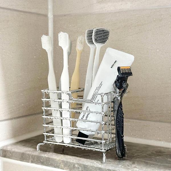  올지 스텐 칫솔꽂이 면도기 걸이 치약 칫솔 거치대 통 화장실 욕실 4인 가족