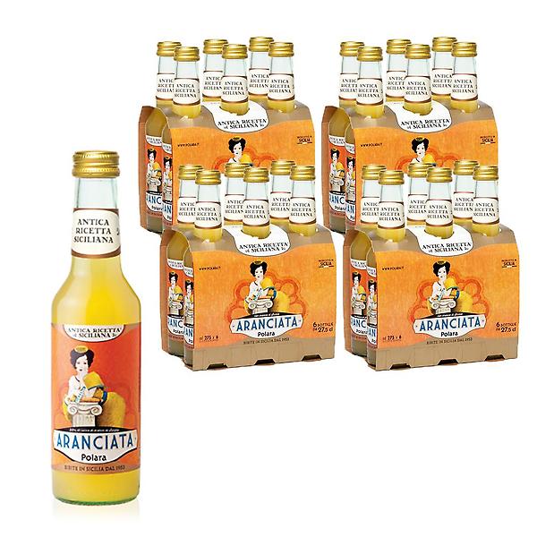  폴라라 과일 탄산음료 아란시아타 오렌지 275ml 병음료 24개