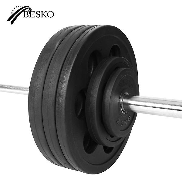  베스코 7홀 중량원판 20kg 2개 SET 바벨 헬스 홈짐