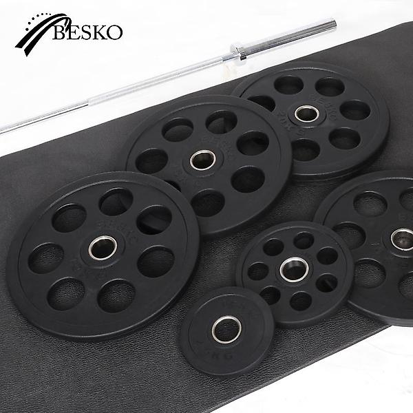  베스코 7홀 중량원판 20kg 2개 SET 바벨 헬스 홈짐
