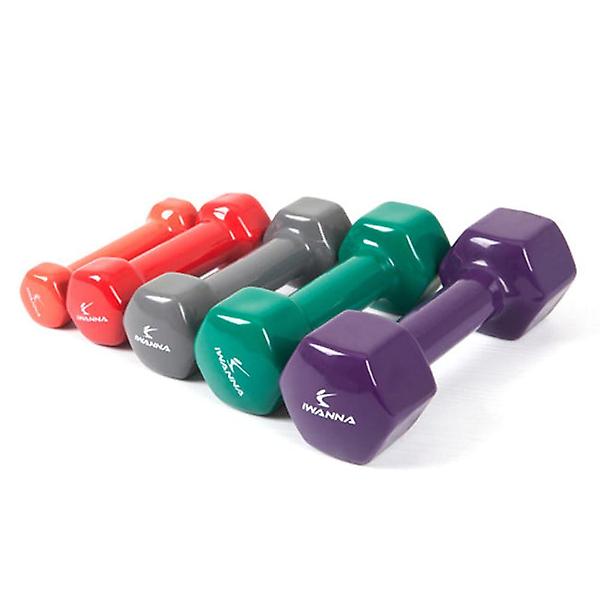  아이워너 PVC 컬러아령 2kg 홈트 미용아령 여성아령