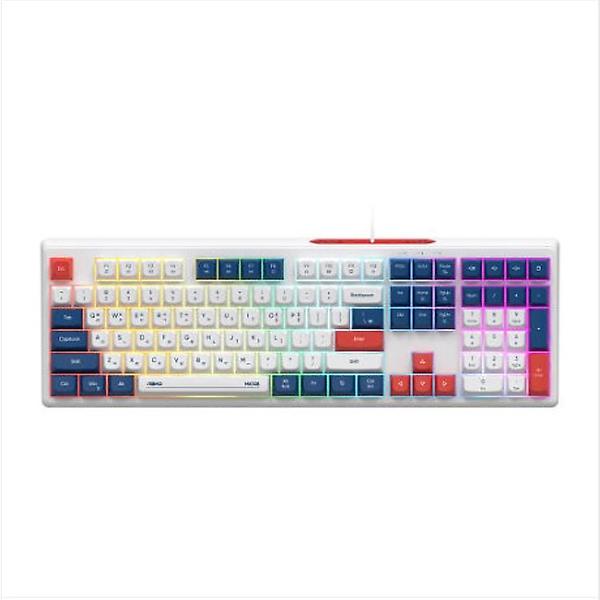  앱코 MK108 저소음 멤브레인 LED 키보드 블루
