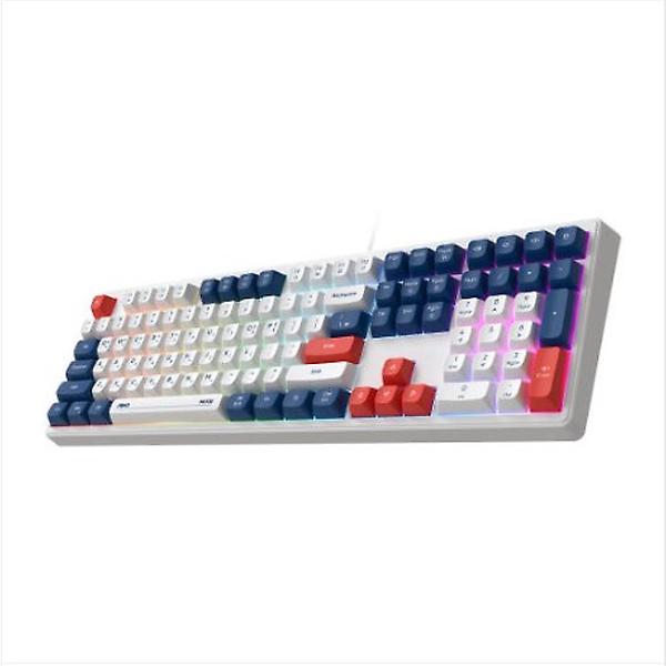  앱코 MK108 저소음 멤브레인 LED 키보드 블루