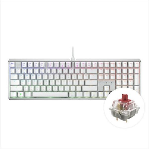  체리 MX 3.1 RGB 저소음 풀배열 기계식 키보드 MX2A 스위치 화이트, MX2A 적축