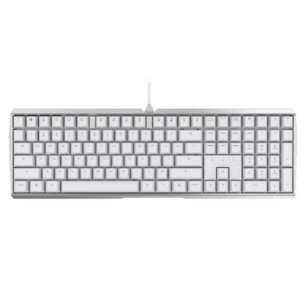  체리키보드 MX 3.0S MX2A 무보강 체리축 게이밍 기계식 키보드 화이트, 저소음적축