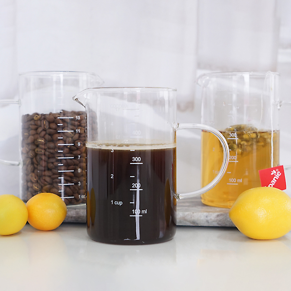  코코비아 내열유리 비커 계량컵 500ml 커피 드립서버