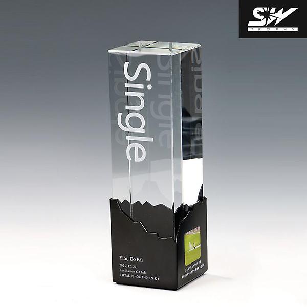  2024 성우 SM-15 골프 싱글 기념트로피[크리스탈][70×70×235]