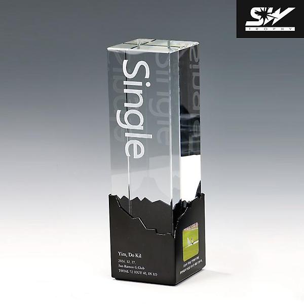  2024 성우 SM-15 골프 싱글 기념트로피[크리스탈][70×70×235]