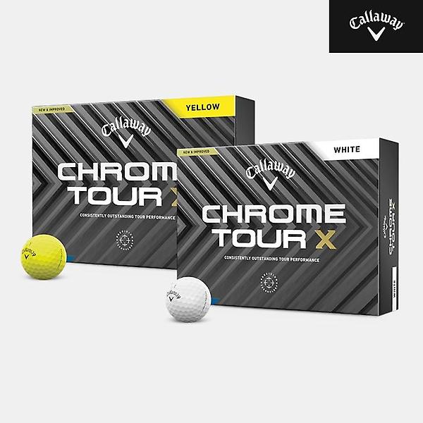  [캘러웨이코리아정품]2024 캘러웨이 크롬 투어 X 골프볼[남여공용][2COLORS][4피스/12알]