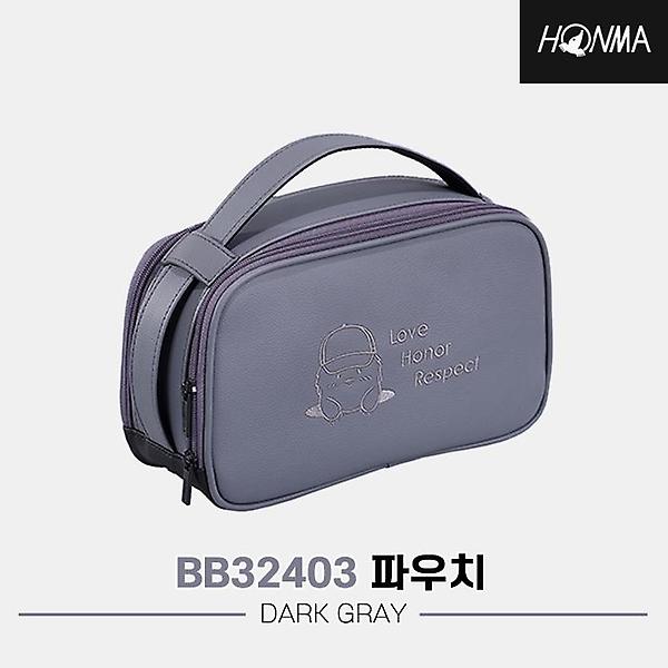  2024 혼마 BB32403 파우치[남성용][다크그레이]