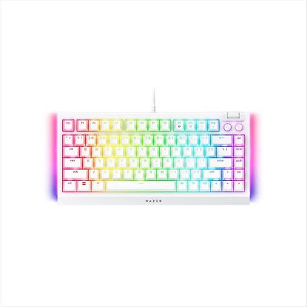  레이저코리아 블랙위도우 V4 75% BlackWidow V4 75% White 화이트 커스텀 한글 게이밍 키보드
