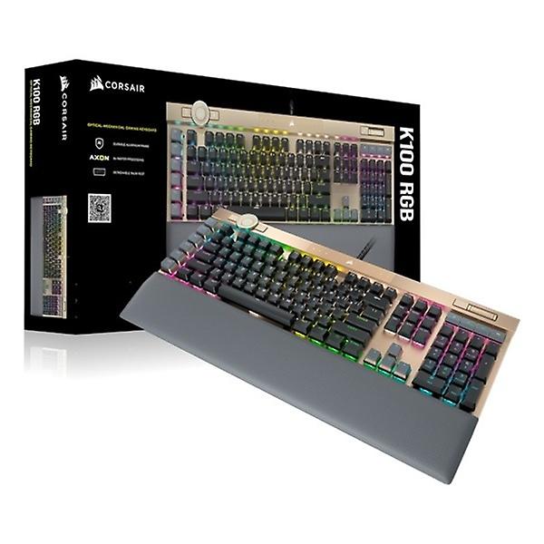  커세어 K100 RGB OPX 미드나잇 골드 게이밍 기계식 키보드
