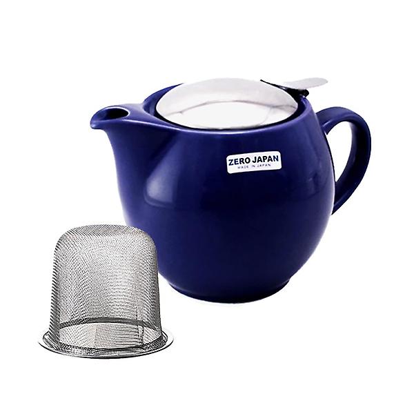  제로재팬 티포트 라운드 450ml 마린블루 (BBN-02MB) 도자기 티팟세트