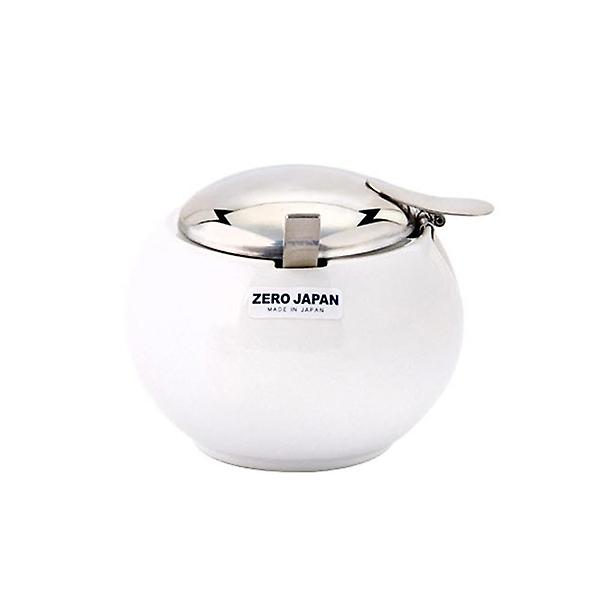  제로재팬 도자기 설탕프림통(BKK-04WH) 140ml 캐니스터 스푼 포함