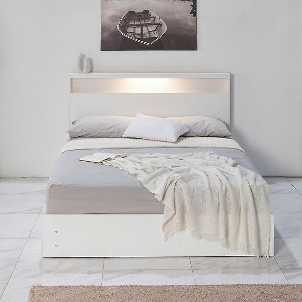  아이앤 마티나 LED 수납헤드 1단 침대 프레임 킹 WF