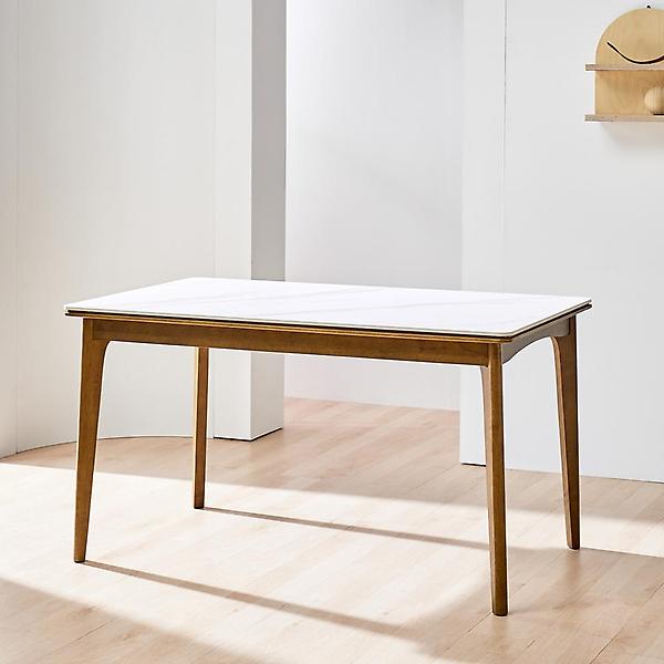  아이앤 루벤 4인 세라믹 원목 식탁 테이블 FU