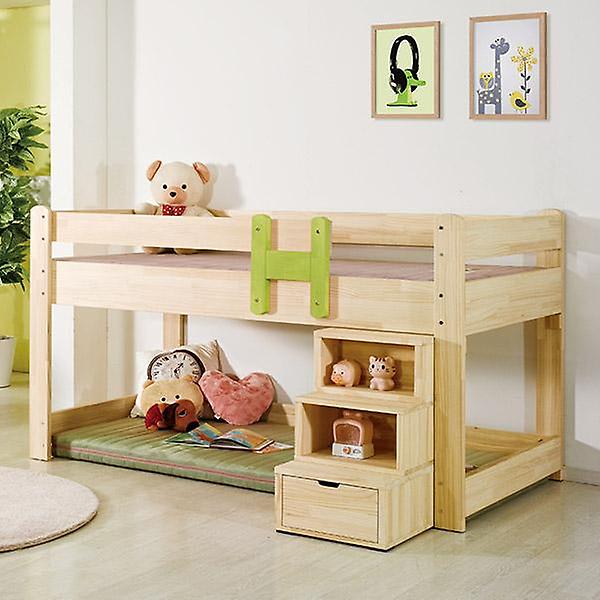  아이앤 루나 미송 원목 벙커 공간형 SS 침대 FI