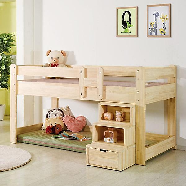  아이앤 루나 미송 원목 벙커 공간형 SS 침대 FI