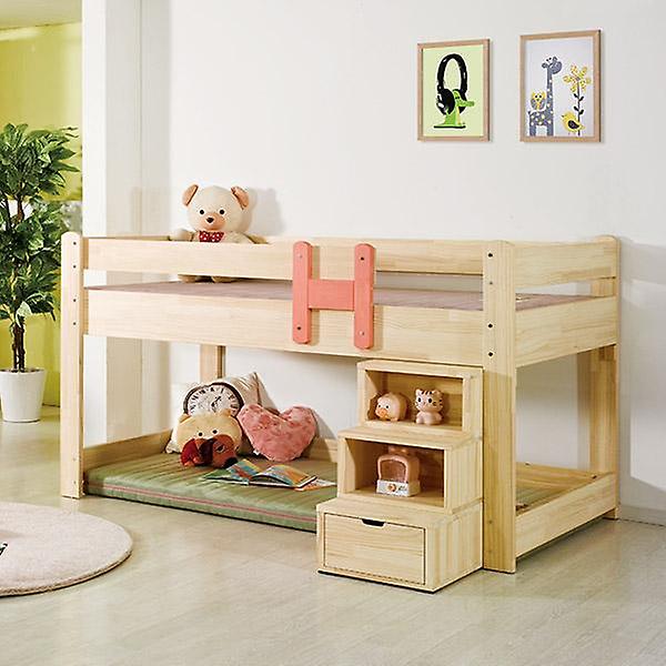  아이앤 루나 미송 원목 벙커 공간형 SS 침대 FI