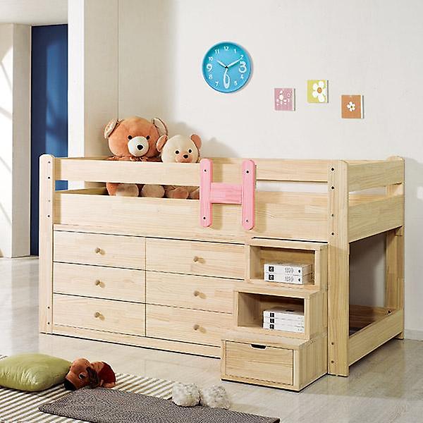  아이앤 루나 미송 원목 벙커 와이드형 SS 침대 세트 FI