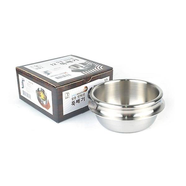  인덕션겸용 삼중구조 스텐 뚝배기-12호