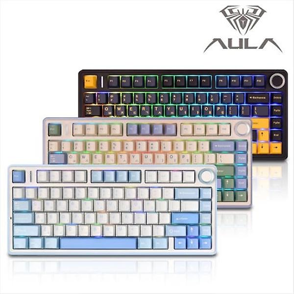  AULA F75 독거미 키보드 그린 리퍼축