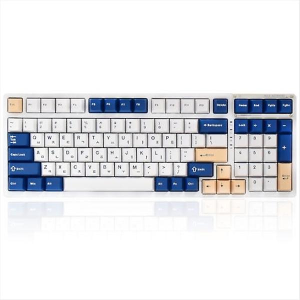  독거미 AULA F98 PBT RGB 풀윤활 유무선 기계식 블루 화이트 핑크 (회목축)