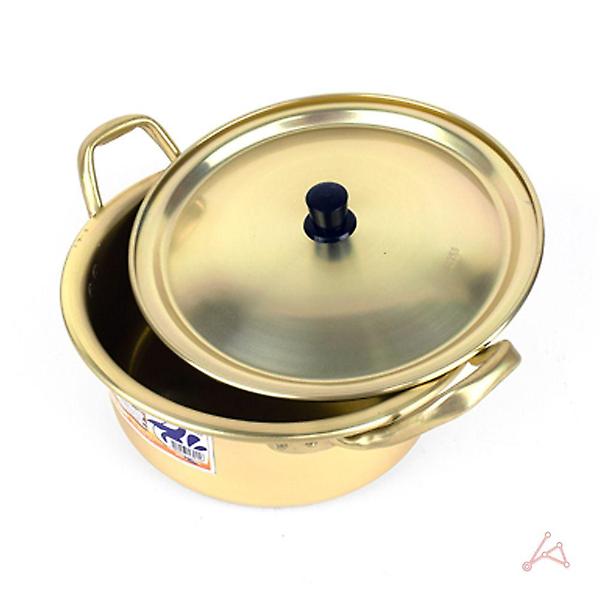  라면냄비 옛날 양수 손잡이 황냄비 20cm