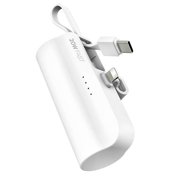 스마텍 5000mAh 20W 고속충전 미니 보조배터리(8핀/C타입) STPB-DB20+