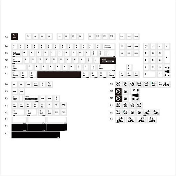  SPM Soulcat 고함량 PBT 염료승화 영문 키캡 164키 커스텀키보드 교체용 (판다)