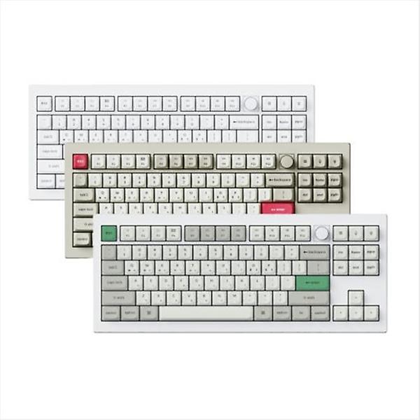  키크론 V3 PRO MAX RGB 무선 기계식 키보드 핫스왑 텐키리스 쉘 화이트 저소음바나나축