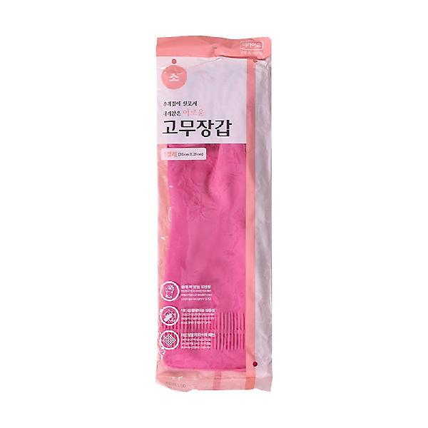  롯데 이라이프 고무장갑 소 핑크