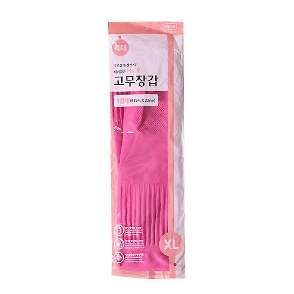  롯데 이라이프 고무장갑 특대 핑크