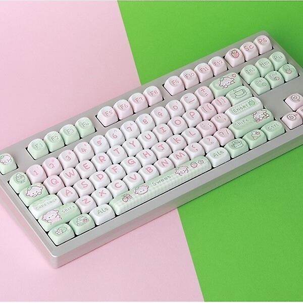  SPM Soulcat 고함량 PBT 염료승화 영문 키캡 141키 커스텀키보드 교체용 (딸기양)