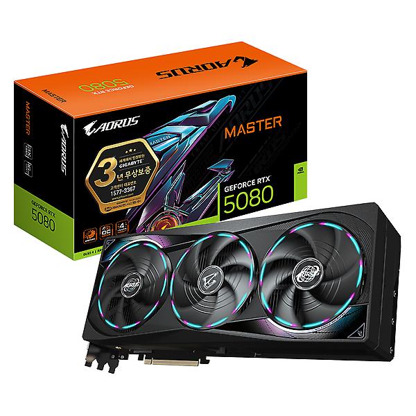  [GIGABYTE] 지포스 RTX 5080 MASTER D7 16GB / 제이씨현