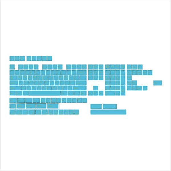  SPM PC 투명 실크인쇄 한글 영문 키캡 165키 커스텀 기계식키보드 블루