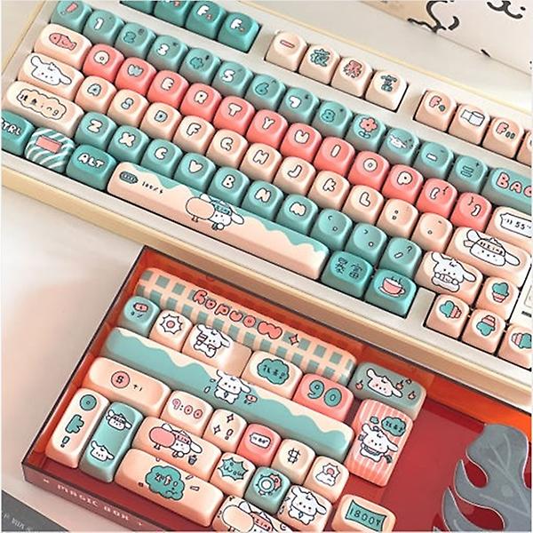  SPM Soulcat 고함량 PBT 염료승화 영문 키캡 141키 커스텀키보드 교체용 (워킹퍼피)