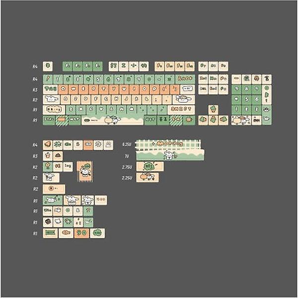  SPM Soulcat 고함량 PBT 염료승화 영문 키캡 141키 커스텀키보드 교체용 (워킹퍼피)