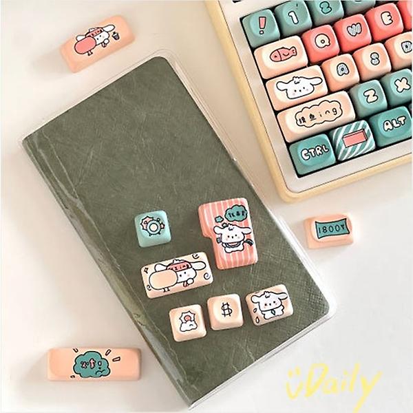  SPM Soulcat 고함량 PBT 염료승화 영문 키캡 141키 커스텀키보드 교체용 (워킹퍼피)