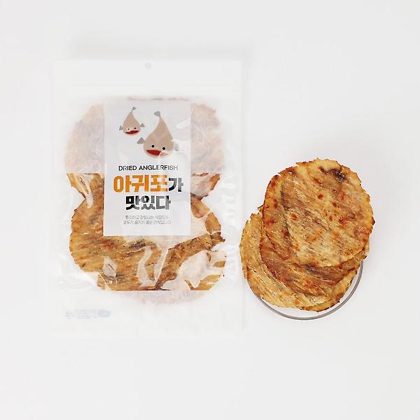  황토가마에 구운 아귀포 (500g) 국내가공 순살 아귀채