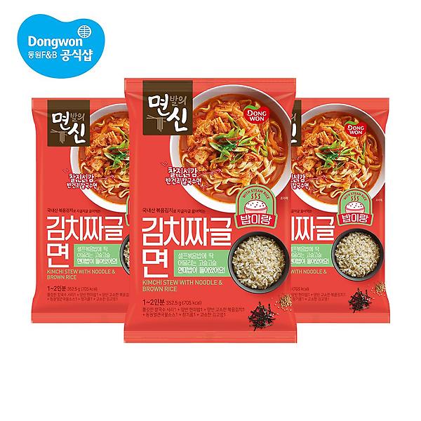  [동원] 면발의신 밥이랑 김치짜글면 342.5gx3개