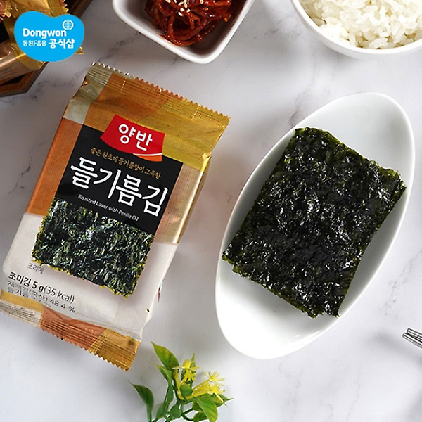  [동원] 양반 들기름김 식탁김 9봉(10매)x6개 (총54봉)