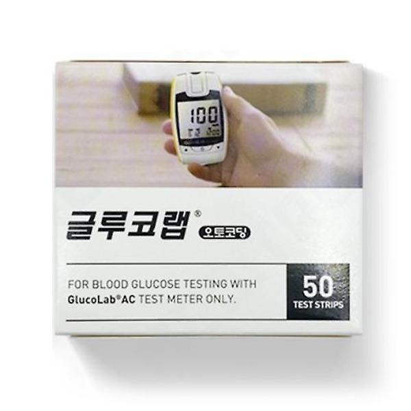  글루코랩 혈당 시험지 50매 스트립 당뇨측정 검사지