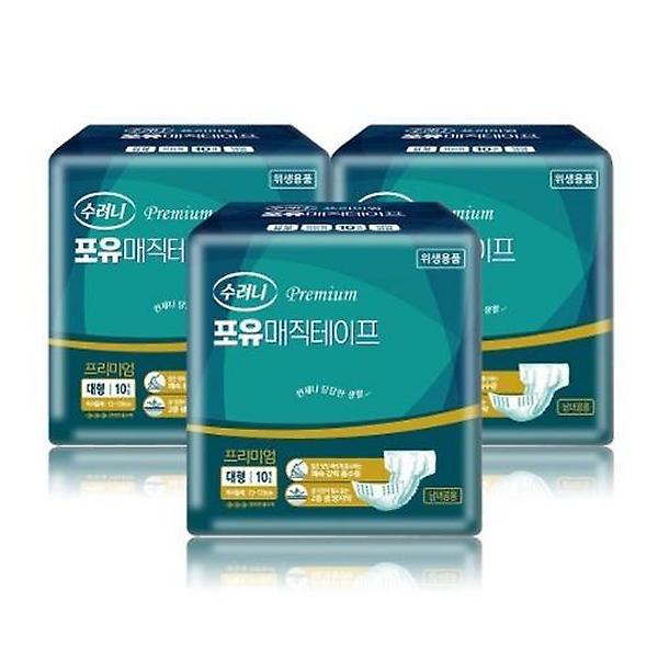  수려니 매직테이프 프리미엄 대형 80매 요실금 성인용 기저귀