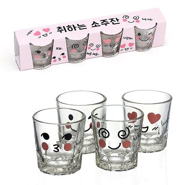  국내산 캐릭터 소주잔 미니소주잔 4P